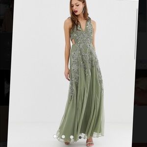 ASOS light green prom dress